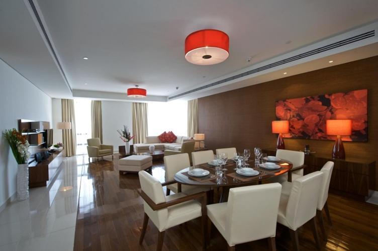 Fraser Suites Doha Exterior photo A living room in a typical apartment